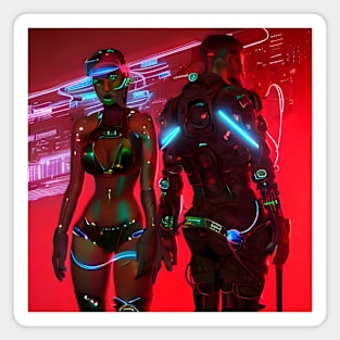 Cyber Love Soldier Magnet
